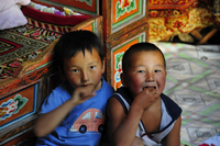 Les enfants de la population nomade