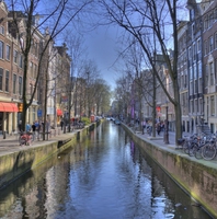 Le canal d'Amsterdam