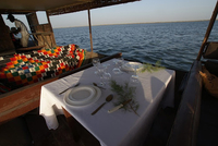 Que diriez-vous d'un repas avec vue sur le fleuve Sénégal ?