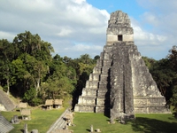 Le site archéologique maya Tikal au Guatemala