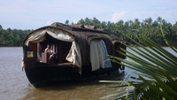 Chambre flottante sur le Kettuvalam, bateau traditionnel du Kerala